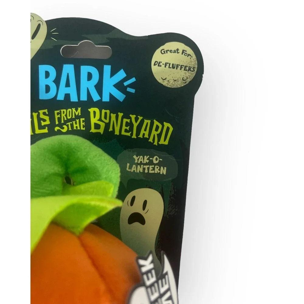 Bark Box Halloween Pumpkin Tales From The Boneyard‎ Yak-O-Lantern Dog Toy Large
